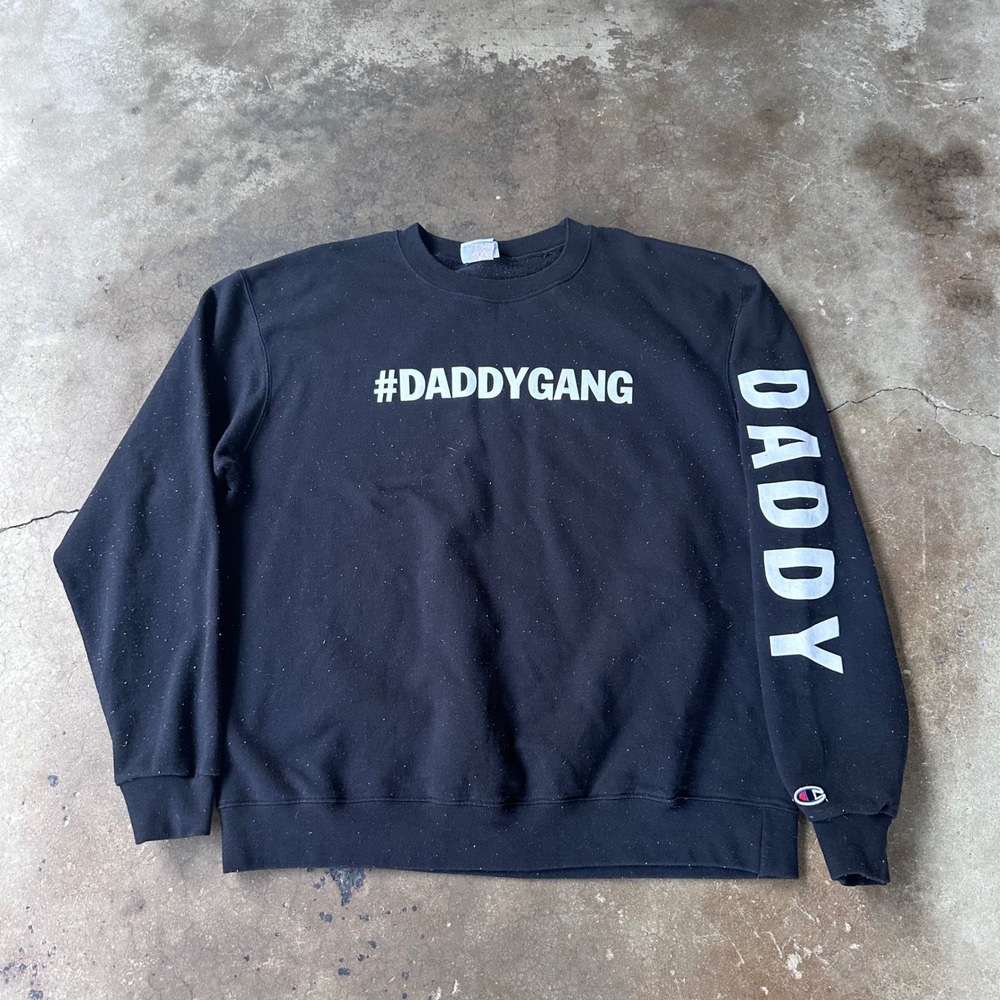Champion Sweatshirt Mens XL Black Good Barstool Call Her Daddy Gang Graphic